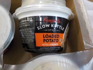 12 ct Campbells Slow Kettle Style Loaded Potato Soup with a Crunch best date 08152023
