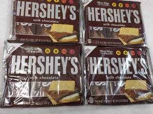 4 pkgs Hersheys Full Size Candy Bars- 6 each