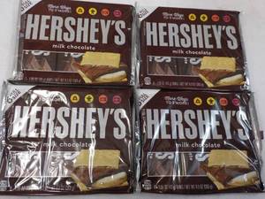 4 pkgs Hersheys Full Size Candy Bars- 6 each