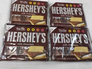 4 pkgs Hersheys Full Size Candy Bars- 6 each