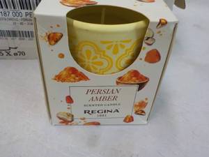 12 Persian Amber Regina Candles...