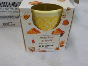 12 Persian Amber Regina Candles...