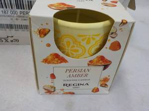12 Persian Amber Regina Candles...