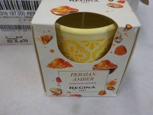12 Persian Amber Regina Candles...