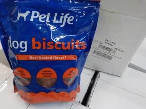 4 - 15 oz Bags Pet Life Beef Flavored Dog Biscuits