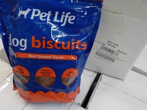 4 - 15 oz Bags Pet Life Beef Flavored Dog Biscuits