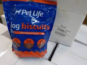 4 - 15 oz Bags Pet Life Beef Flavored Dog Biscuits