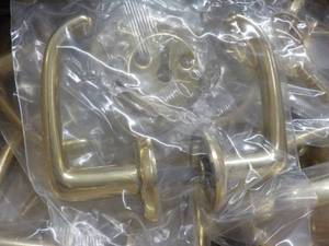25 gold Door Handles and several for parts