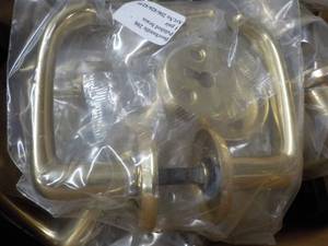 25 Gold Door Handles and extra Cover Plates