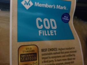K 2 pkgs Frozen Cod Fillets...