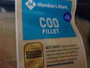 K 2 pkgs Frozen Cod Fillets...