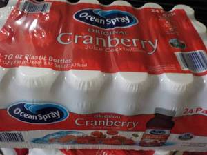 24 pack Ocean Spray Cranberry Juice 10 oz bottles