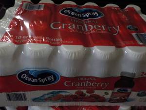 24 pack Ocean Spray Cranberry Juice 10 oz bottles
