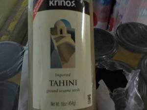 12 pack Krinos Tahini 1 lb. Jars Ground Sesame Seeds- high in protein