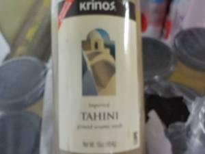 12 pack Krinos Tahini 1 lb. Jars Ground Sesame Seeds- high in protein