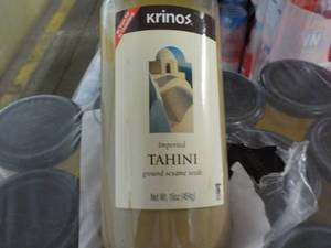 12 pack Krinos Tahini 1 lb. Jars Ground Sesame Seeds- high in protein