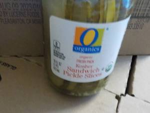 12 Kosher Sandwich Pickle Slices - 16 oz Jars Best By 08092023