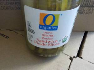 12 Kosher Sandwich Pickle Slices - 16 oz Jars Best By 08092023
