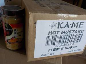 12 Jars KAME HOT Mustard best date 05122024