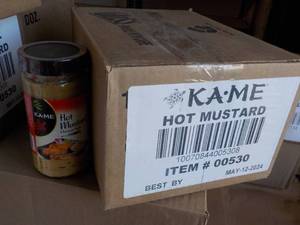 12 Jars KAME HOT Mustard best date 05122024