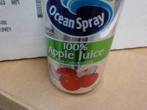 24 pack Ocean Spray Apple Juice 7.2 oz. cans Best By 09032023