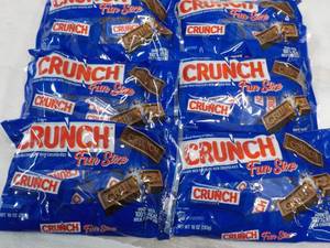 6 Crunch Fun Size Bars 10 oz. bags...