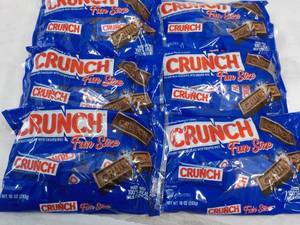 6 Crunch Fun Size Bars 10 oz. bags...