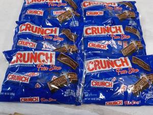 6 Crunch Fun Size Bars 10 oz. bags...
