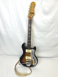 1960s Kent (Made in Japan) Double Pickup Sunburst Finish Electric Guitar with Case (Used Condition)