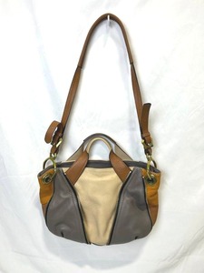 ORYANY Lian Color Block Beige Gray Multicolor Leather Crossbody Purse (10 Tall x 15 Wide)