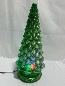 Decorative Glass Electric Lighted Christmas Tree (Multi-Colored Lights and White Lights) (16 Tall)