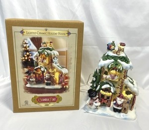 Grandeur Noel Collectors Edition Lighted Ceramic Holiday House (11 Tall)