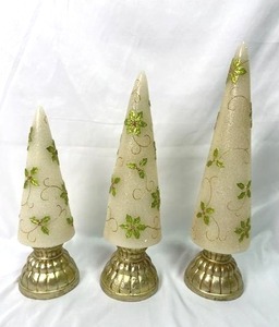 Battery Powered Lighted Holiday Trees with Timer (16, 14, and 12 Tall)