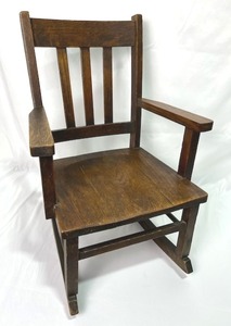 Vintage Childrens Wooden Rocking Chair