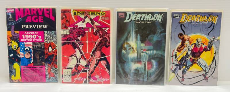 lot 28 image: Misc. Comics Including Marvel & More (Most On Card)