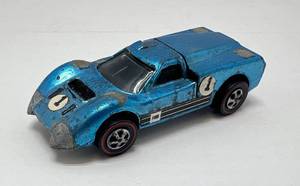 lot 134 image: 1967 Redline HotWheel Ford J Car (RARE) Ice Blue