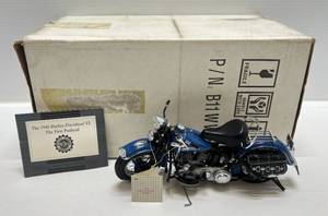 lot 155 image: Franklin Mint Die-Cast 1948 Harley-Davidson FL The First Panhead In Original Box