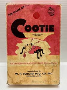 lot 186 image: Vintage 1949 RARE COOTIE Game (In Original Box)