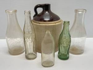 lot 220 image: Vintage Milk Bottles & More