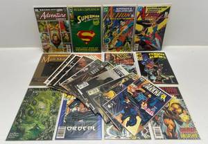 lot 289 image: Misc. Comics Including Superman And More (In Protecive Sleeves On Card)