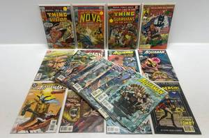 lot 297 image: Misc. Comics Including 25, 30, 35 Cent  And More (In Protecive Sleeves On Card)