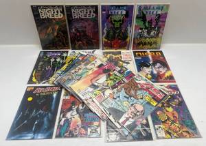 lot 300 image: Misc. Comics Including X Factor And More (In Protecive Sleeves On Card)