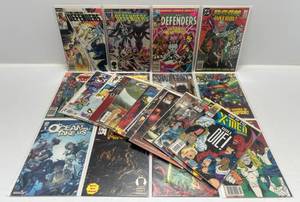 lot 307 image: Misc. Comics Including 60 Cent New Defenders And More (In Protecive Sleeves On Card)