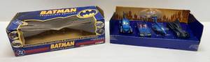 lot 88 image: Corgi Batman DC Collectible Cars 4 Pack (NIB) Box Is Beat Up