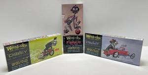 lot 105 image: 2006 Hawk Model Co. Weird-Ohs Car-Icky-Tures Monster Model Kits Including FRANCIS The Foul Dribbler, DAVEY The Way Out Cyclist & DADDY The Way Out Suburbanite (Sealed)
