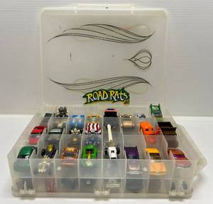 lot 123 image: Misc. Die-Cast Cars In Carrying Case