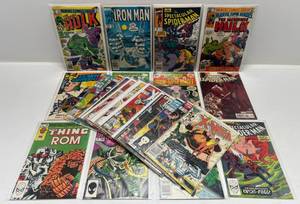 lot 322 image: Misc. Comics Including 40 Cent Hulk And More (In Protecive Sleeves On Card)