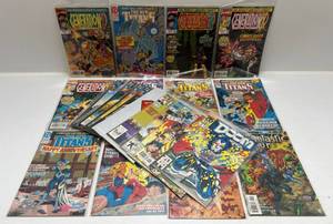 lot 341 image: Misc. Comics Including The New Titans And More (In Protecive Sleeves)