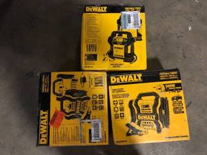 Lot of Assorted Dewalt Power Stations Various Sizes and Conditions Customer Returns See Pictures