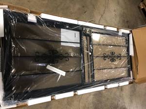 CGrisham 34 in. x 80 in. 501 Series Genesis Steel Black Prehung Security Door Customer Returns See Pictures